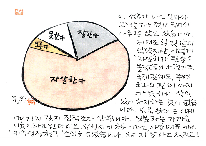 - 참 자알하지요?