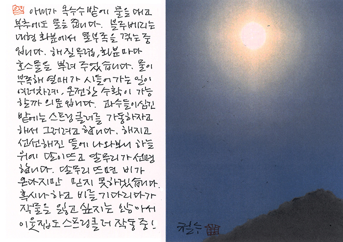 - 믿지 못할 달무리...