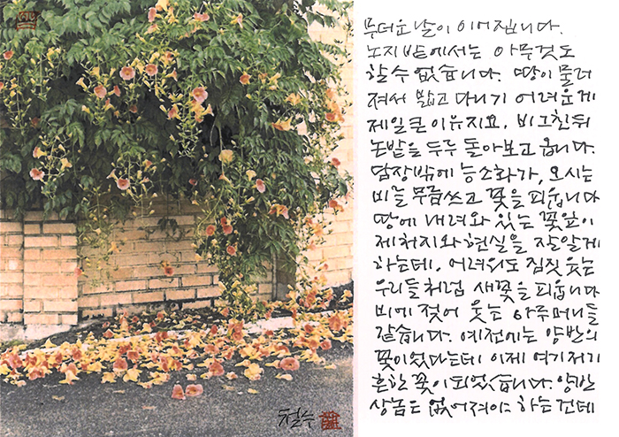 - 어려워도 짐짓 웃는...
