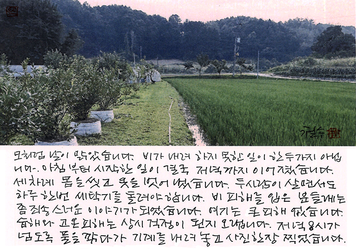 - 모처럼 날이 맑았습니다.