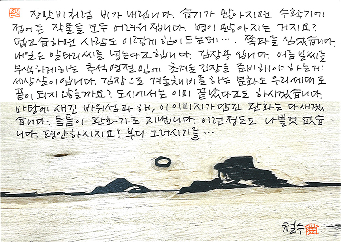 - 장맛비처럼 비가 내려...