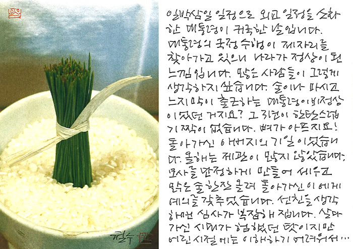 - 모사를 단정하게 만들어...