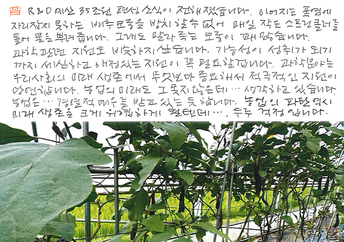 - 과학과 농업과, 미래와...