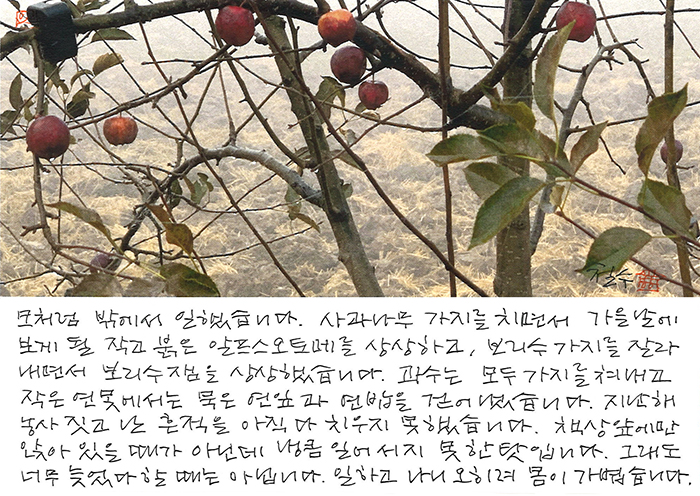 - 일하고 나니 오히려 몸이...