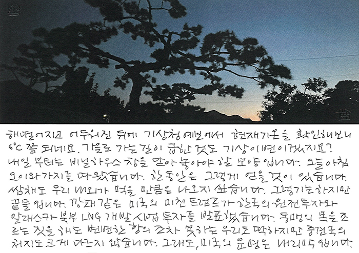 - 가을로 가는 길이...